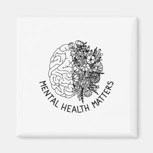 Aimant Problèmes de santé Fleurs du cerveau humain Sensib