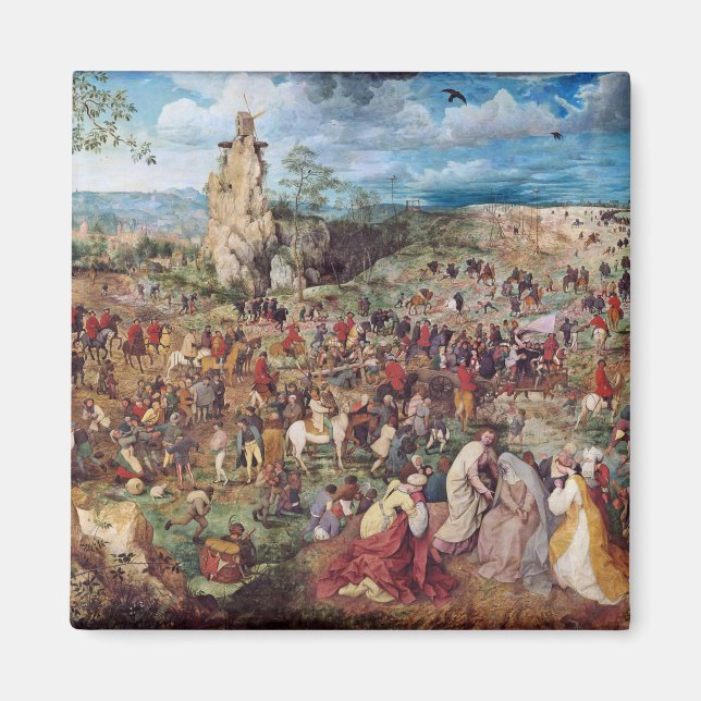 Aimant Procession au Calvaire, Pieter Bruegel (Devant)