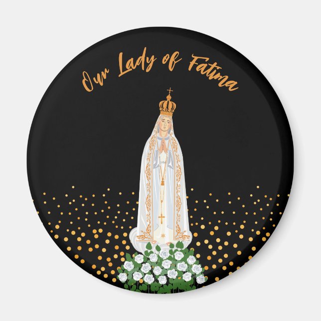 Aimant Procession de Notre-Dame de Fatima aux bougies (Devant)