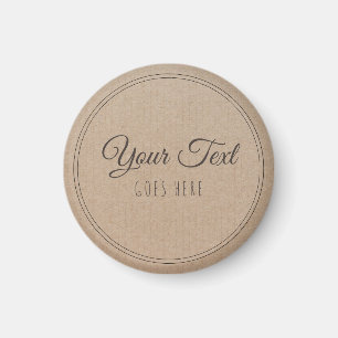 Aimant Produit artisanal Vintage papier Kraft tendance si