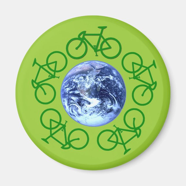 Aimant Produits de recyclage de vélos (Devant)