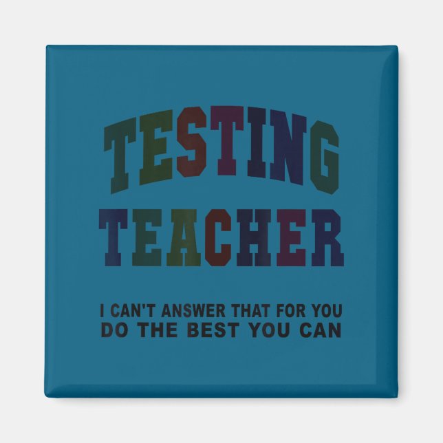 Aimant Prof test professeur journée de test mec maths éla (Devant)