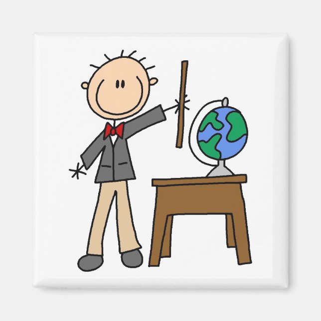 Aimant Professeur Avec Le Monde (Devant)