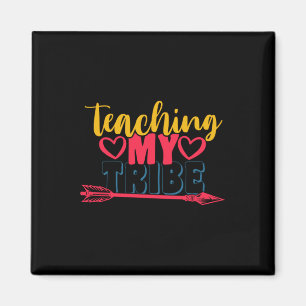 Aimant Professeur Cadeaux Enseigner ma tribu