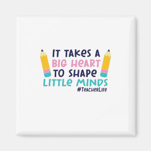 Aimant Professeur Cadeaux   Il Faut Un Grand Coeur