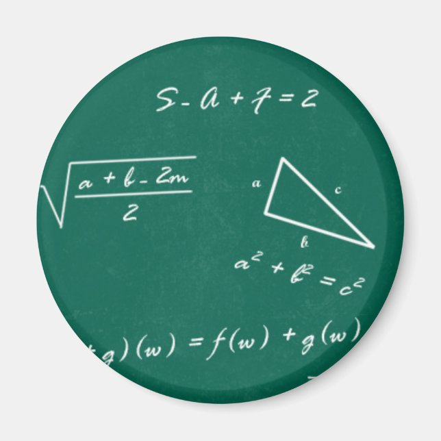 Aimant professeur de mathématiques algebra geek (Devant)