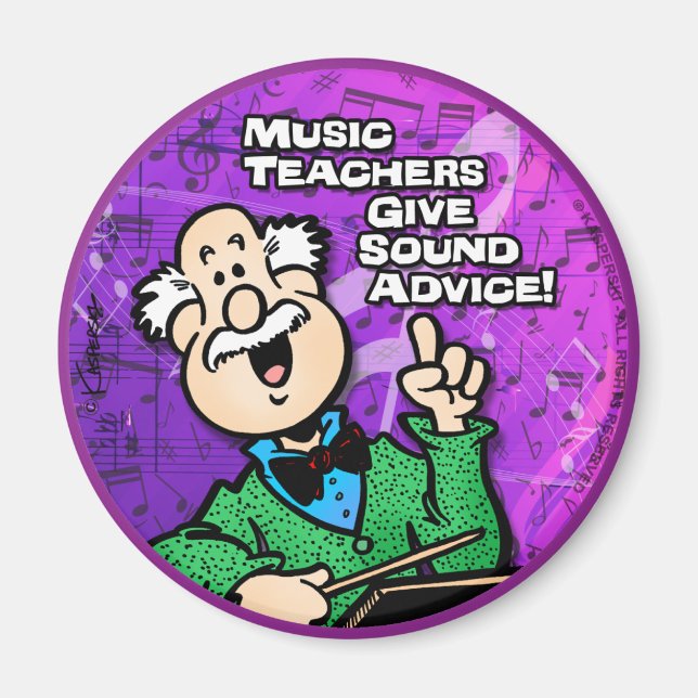 Aimant Professeur de musique (Devant)