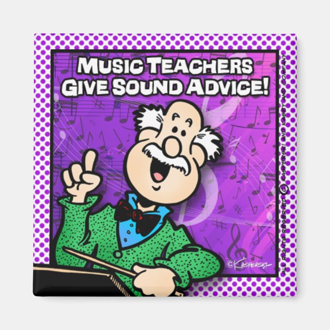 Aimant Professeur de musique (Devant)