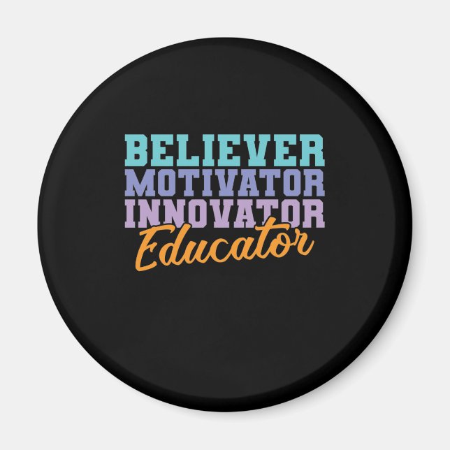 Aimant Professeur d'innovateur et de motivation (Devant)
