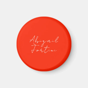 Aimant Professionnel minimaliste rouge blanc moderne