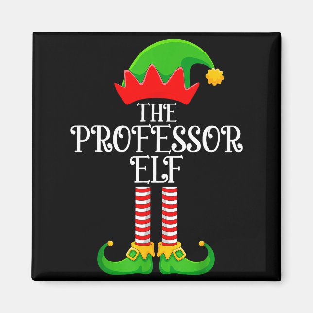 Aimant Professor Elf Christmas Family Matching Funny Love (Devant)
