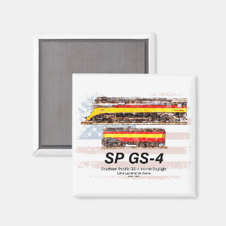 Aimant Profil de la locomotive Southern Pacific GS-4 Dayl