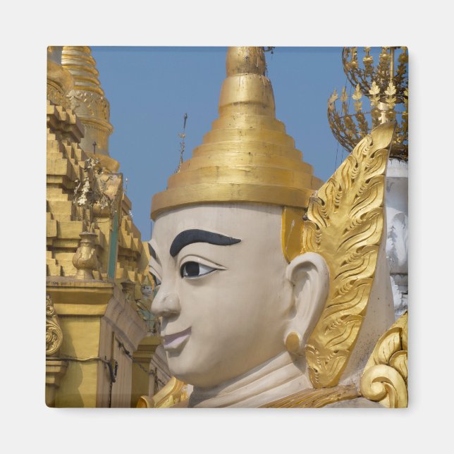 Aimant Profil de statue de Bouddha (Devant)