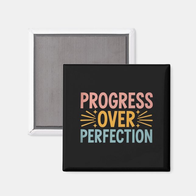 Aimant Progrès de l'enseignant plutôt que la perfection R (Recto/Verso)
