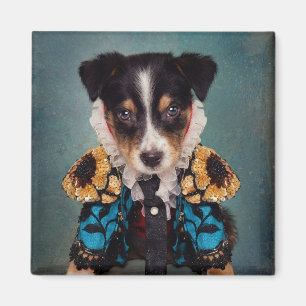 Aimant Projet d'animaux familiers d'abri - Loki (bleu)