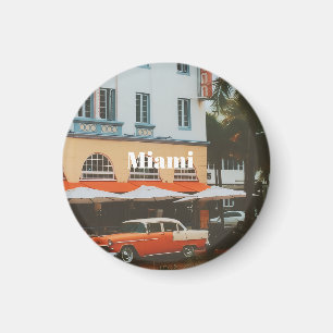 Aimant Promenade océanique de Miami Souvenir de voyage