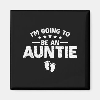 Aimant Promotion au rang de Tante Annonce de Bébé Je vais