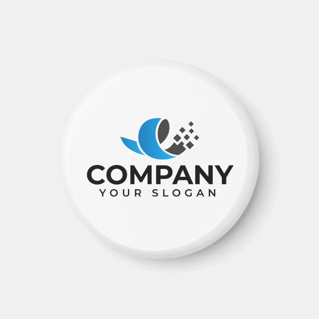 Aimant Promotion de l'entreprise personnalisée (Devant)
