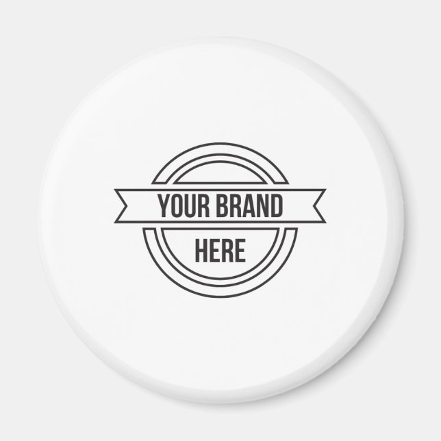 Aimant Promotion de logo professionnel personnalisé (Devant)