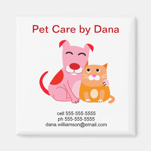 Aimant promotionnel pour animaux de compagnie (Devant)