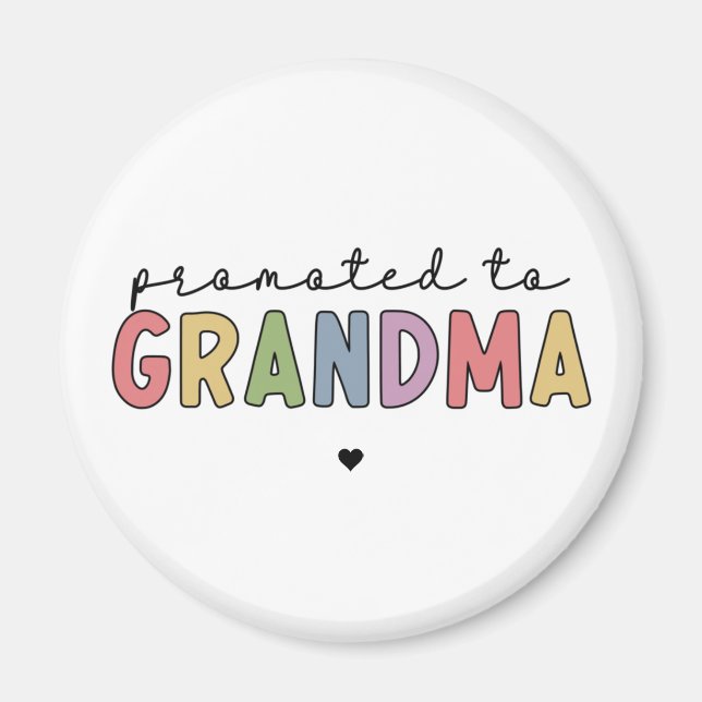 Aimant Promu à grand-mère Nouvelle grand-mère pour être d (Devant)