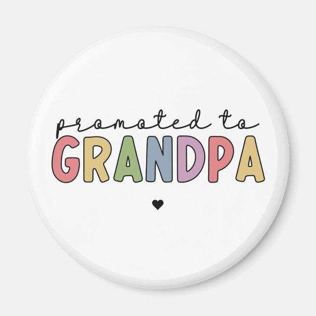 Aimant Promu à grand-père Nouveau grand-père pour être de (Devant)