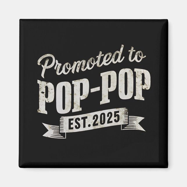Aimant Promu chez Pop-Pop Est 2025 Première fois Pop-Pop (Devant)