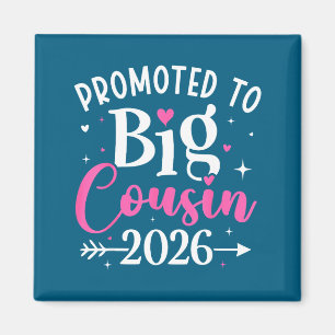 Aimant Promu Grand Cousin 2026 Annonce Bébé Cousin