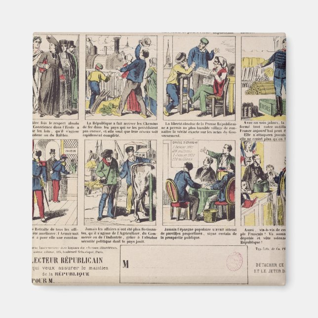 Aimant propagande républicaine (Devant)