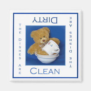Aimant propre ou sale d'ours de nounours de