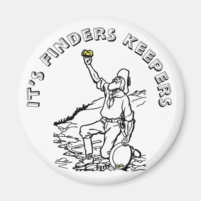 Aimant Prospecteur Or de l'Antiquité (Devant)