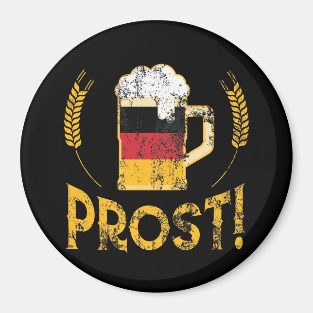 Aimant Prost Allemand Drapeau Bière Lover Oktoberfest (Devant)