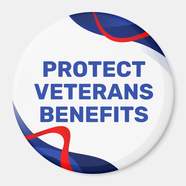 Aimant Protect Veterans Benefits Political (Devant)