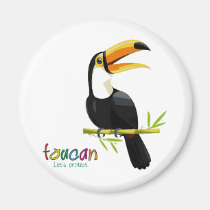 Aimant Protégez le toucan