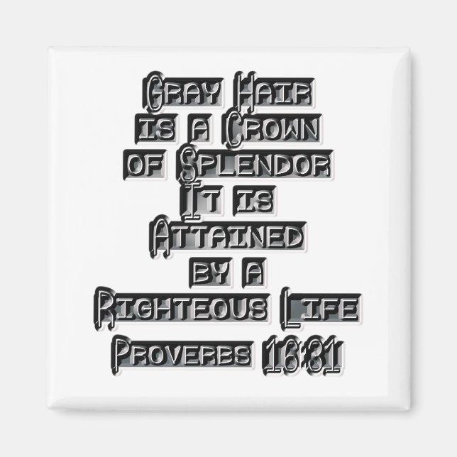 Aimant Proverbes 16:31 (Devant)