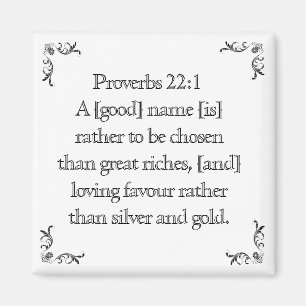 Aimant Proverbes 22:1