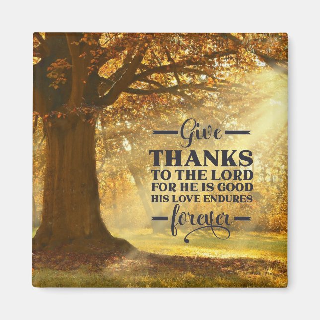 Aimant Psaume 107:1 Remercie l'Éternel de son bien (Devant)