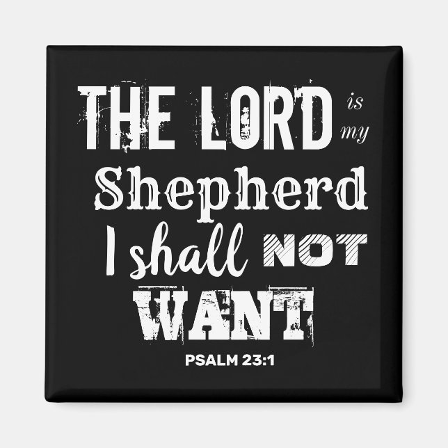 Aimant "Psaume 23" "Custom Christian Gift inspiration (Devant)
