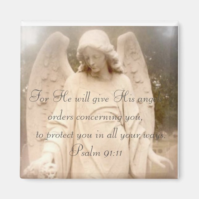 Aimant Psaume 91:11 Anges (Devant)