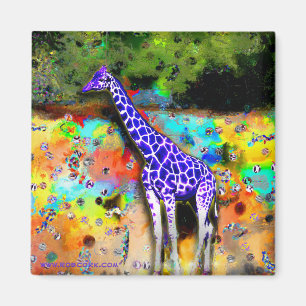 Aimant psychédélique pourpre de girafe
