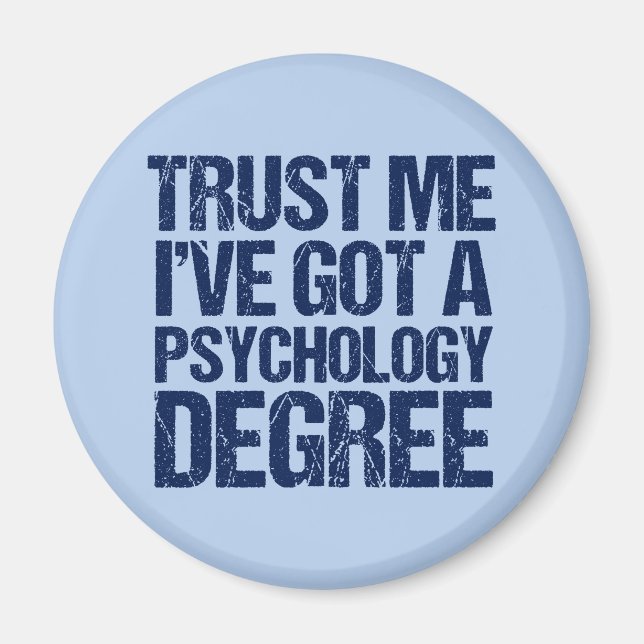 Aimant Psychologie amusante Psychologue Diplômée Psycholo (Devant)