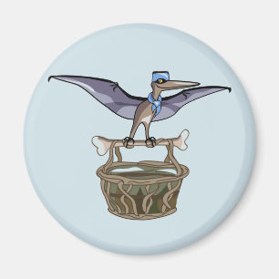 Aimant Pteranodon Portant Un Panier