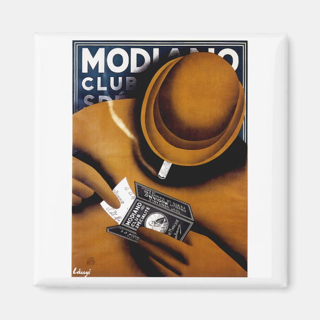 Aimant Publicité de la cigarette Modiano (Devant)