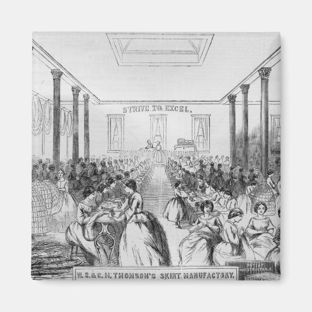 Aimant Publicité pour la fabrication de jupe de Thomson (Devant)