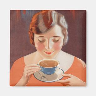 Aimant Publicité pour la peinture à thé pour une femme vi