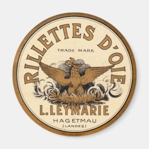 Aimant Publicité vintage de D'oie de rillettes