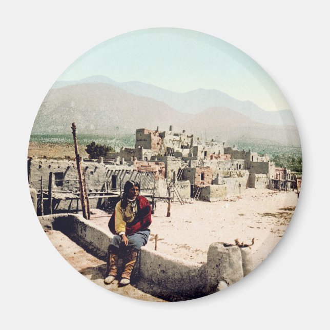Aimant Pueblo de Taos Nouveau-Mexique (Devant)