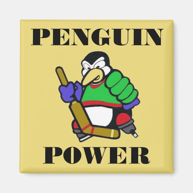 Aimant Puissance des pingouins (Devant)