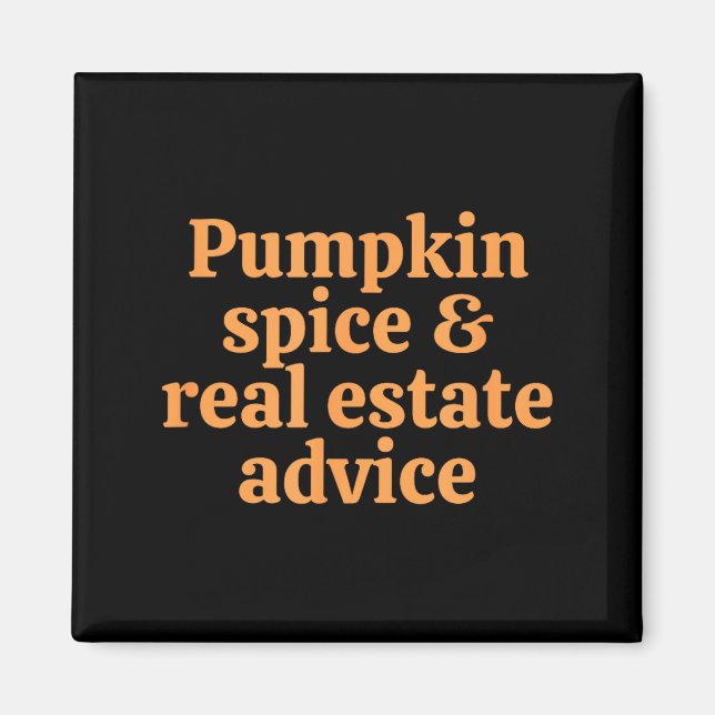 Aimant Pumpkin Sce And Real Estate Advice  (Devant)