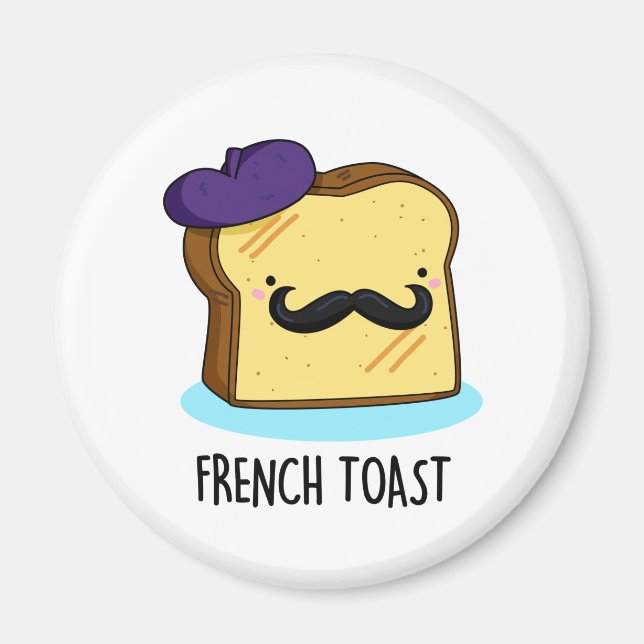 Aimant Pun de pain de pain Funky Toast Français (Devant)